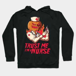 Trust Me I'm A Nurse Halloween Pumpkin Hoodie